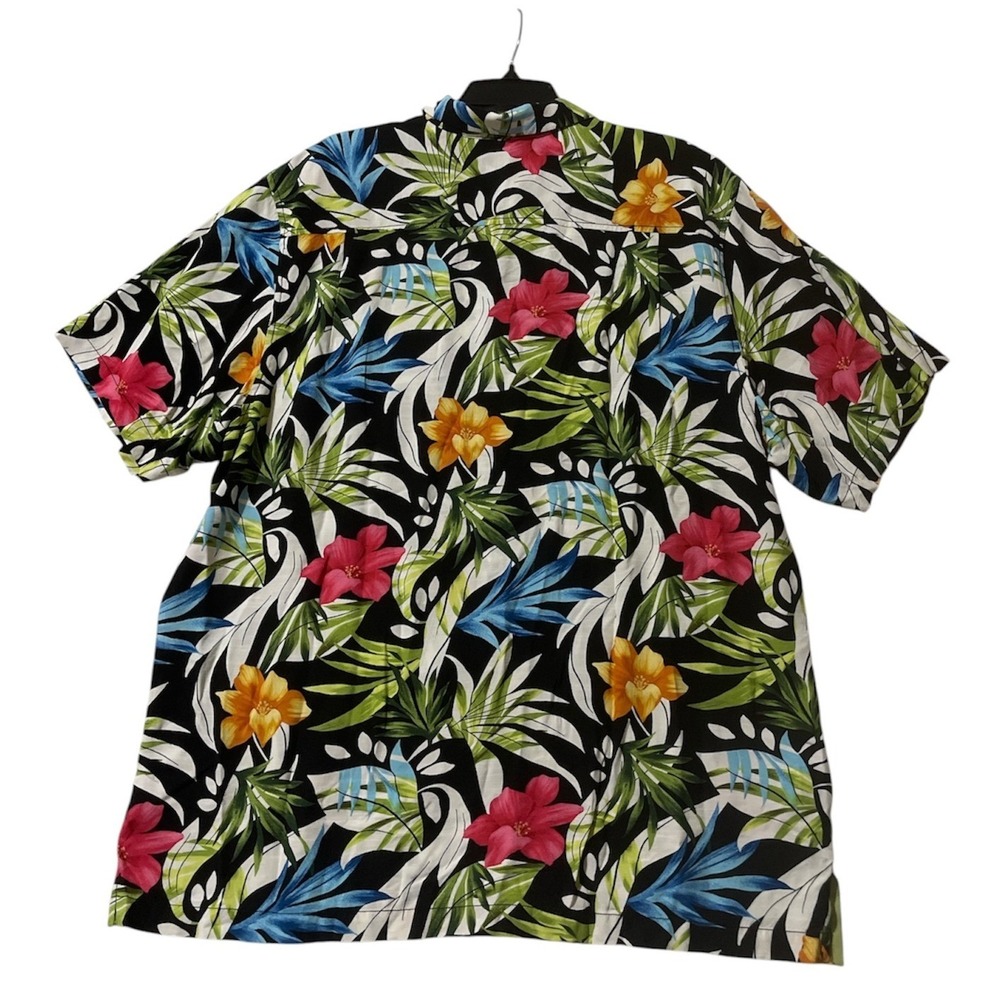 Tommy Bahama Camp Shirt Men XL Veracruz Cay Lush Escape Tropical Floral Hawaiian - Picture 3 of 14